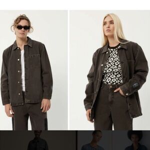 Unisex Afends Dark Brown Shirt Jacket